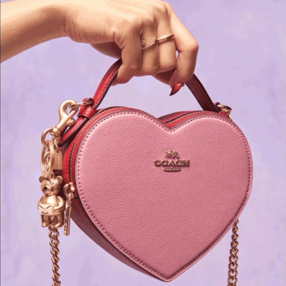 Coach Heart Crossbody In Colorblock -BNWT